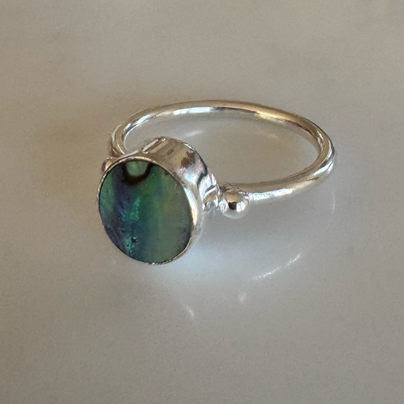 Sundance Jewelry - NWOT Sundance Shimmering Tide Ring, Abalone Shell, Sterling Silver